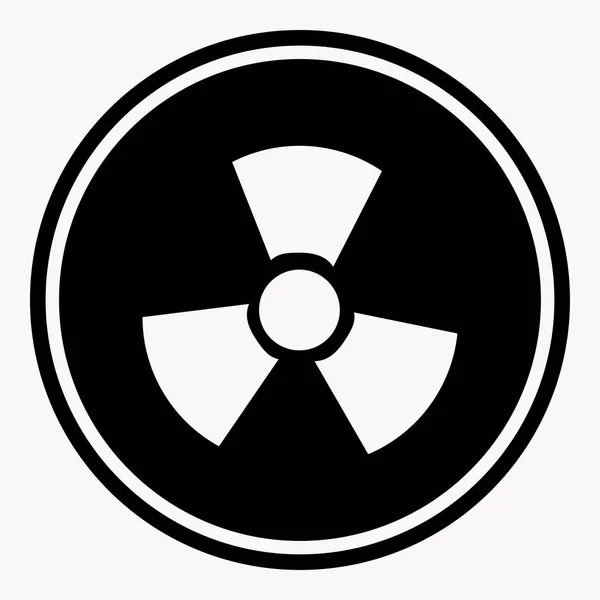 Σημάδι της ακτινοβολίας σε λευκό — Διανυσματικό Αρχείο
