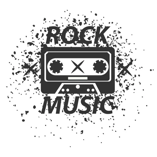 Logotipo da banda de rock — Vetor de Stock