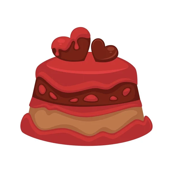 Dulce tort de desert — Vector de stoc