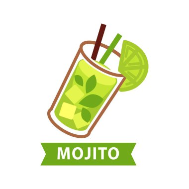 Mojito yeşil cam kokteyl