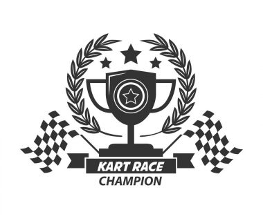 Karting logo şampiyon Kupası