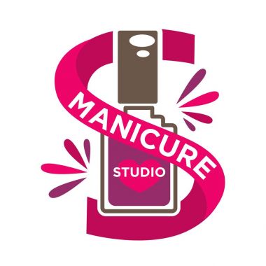 Parlak manikür studio etiket