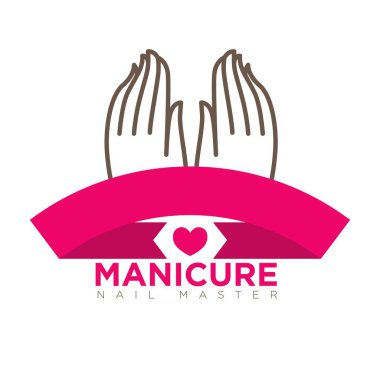 Manikür logo şablonu 