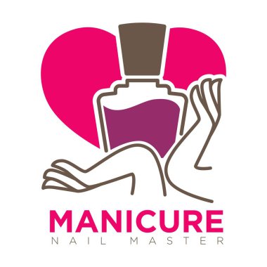 Manikür logo eller ile