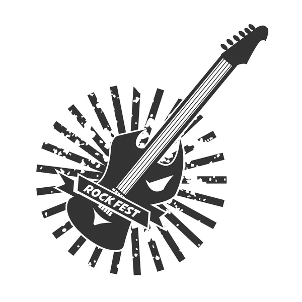 Logotipo de festa de rock — Vetor de Stock