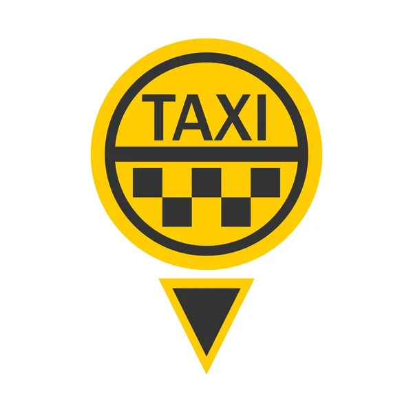 Logotype de taxi en forme ronde — Image vectorielle