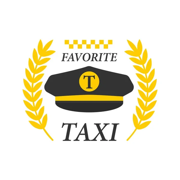 Logotype de taxi préféré — Image vectorielle