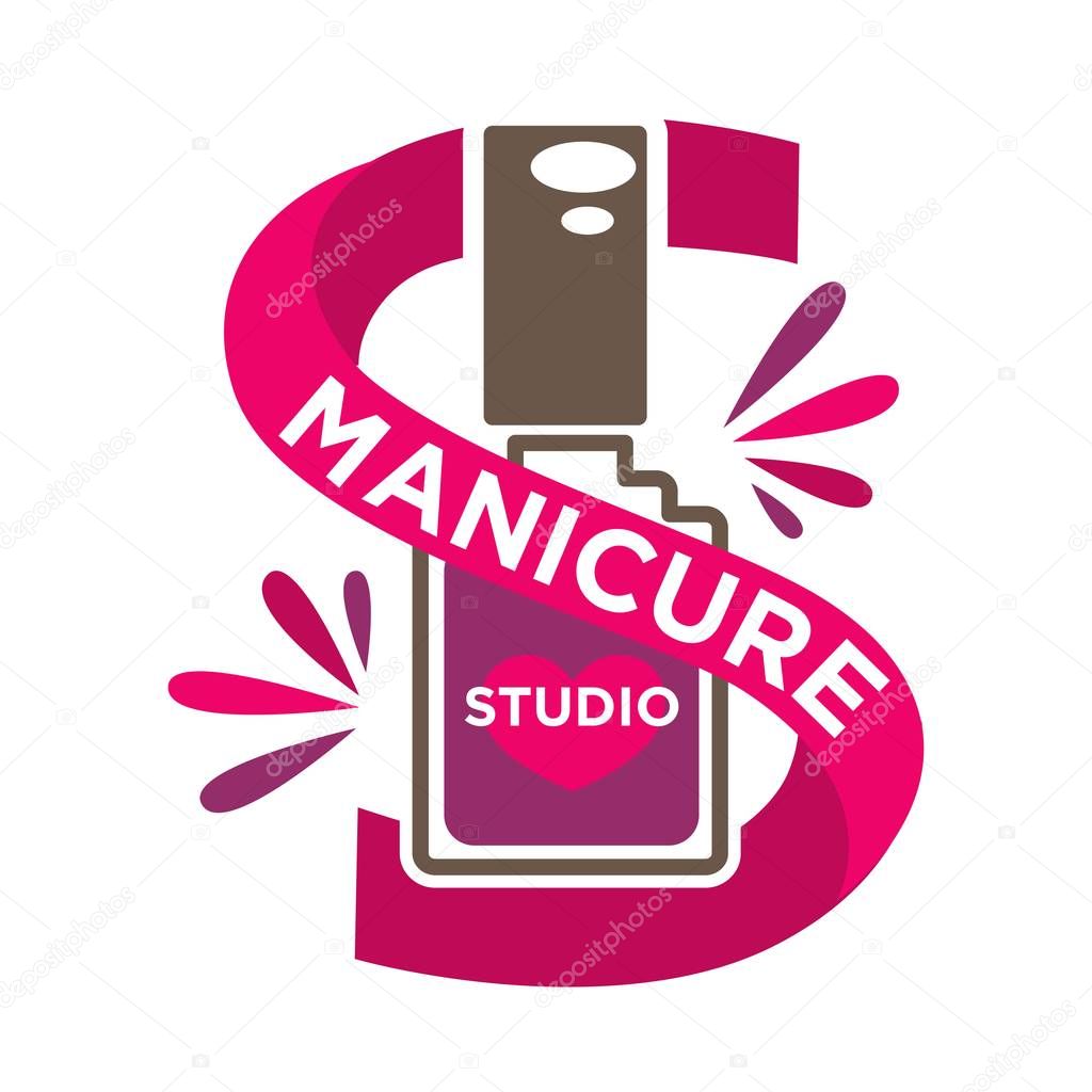 Bright manicure studio label