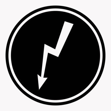 Yüksek voltaj uyarı işareti