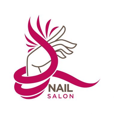 Manikür salonu logo şablonu
