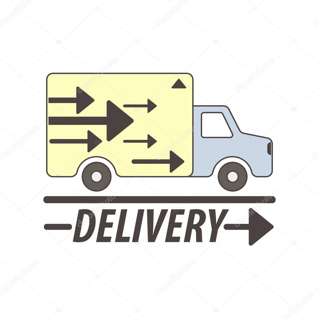 Delivery service logo template 