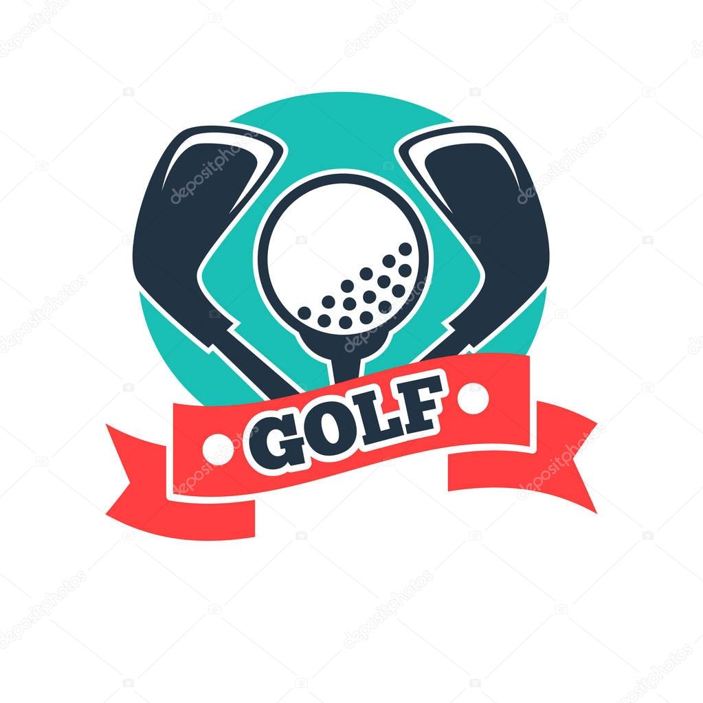 Golf club logo template 