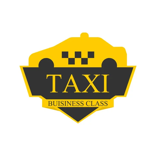 Business class taxi logotype — Stock Vector