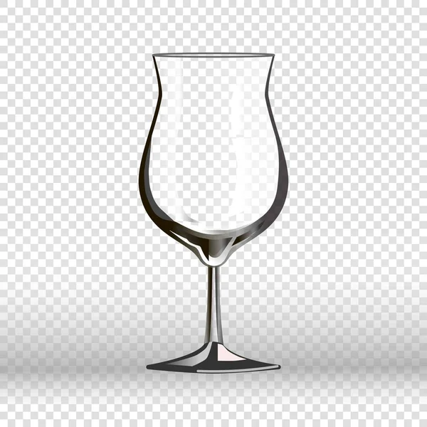 Vaso de cóctel vacío — Vector de stock