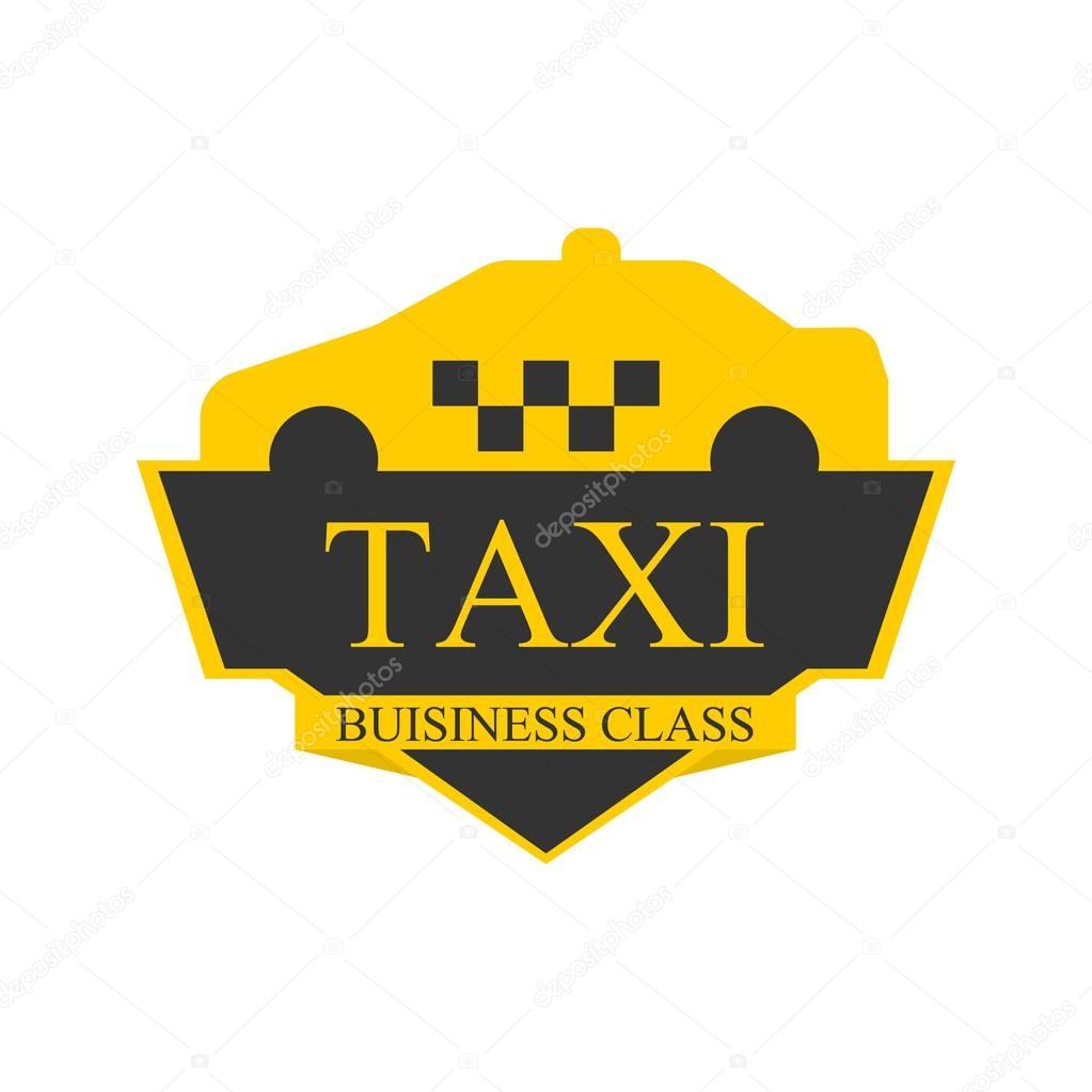 Business class taxi logotype