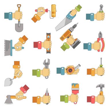 Onarım marangozluk holding eller iş araçları