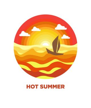 Okyanusta yat manzara dalgalar 