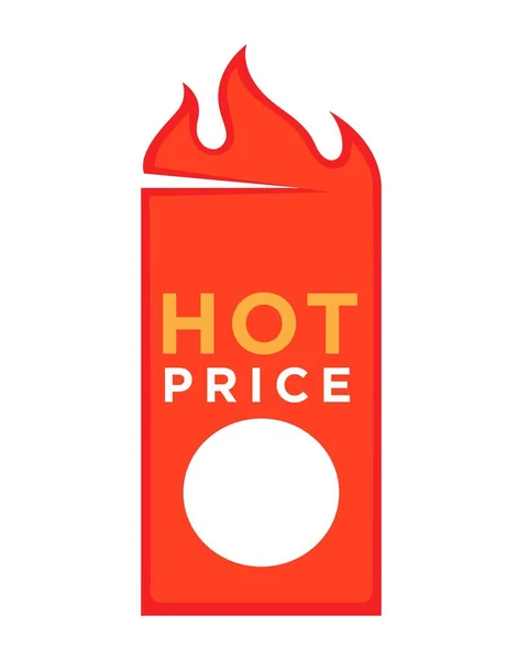 Hot price discount sticker — Stock Vector