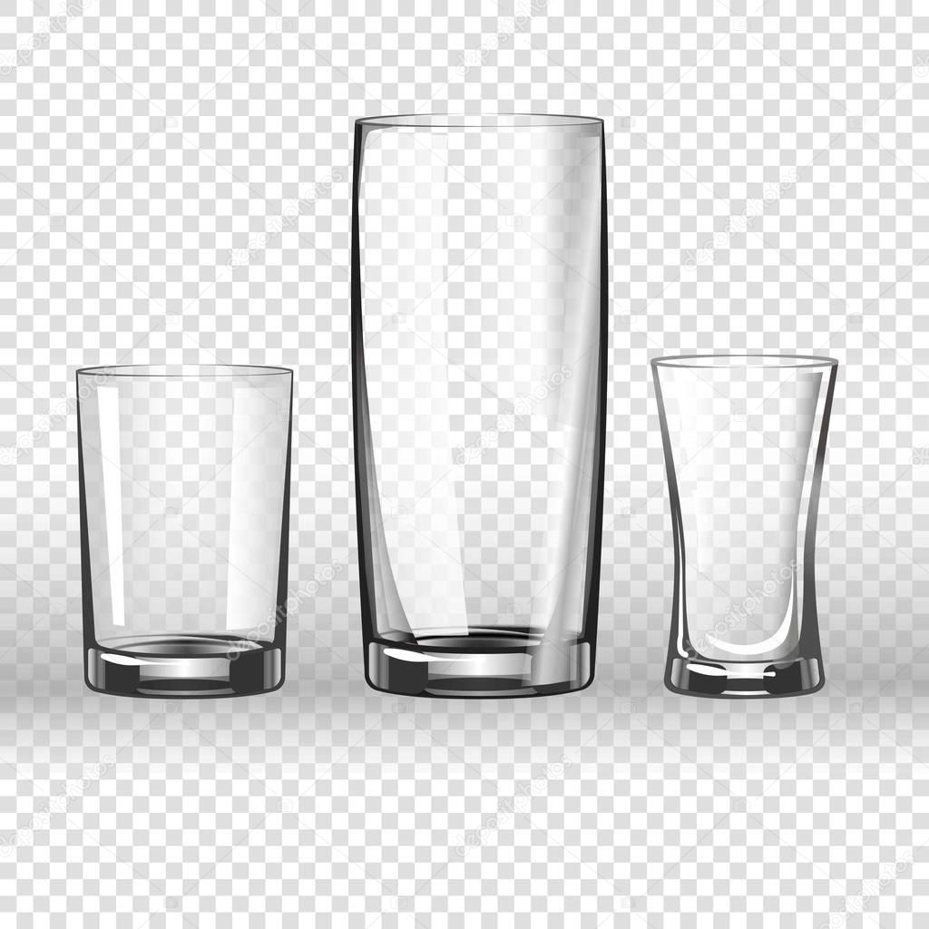 Glasses 3D realistic icons 