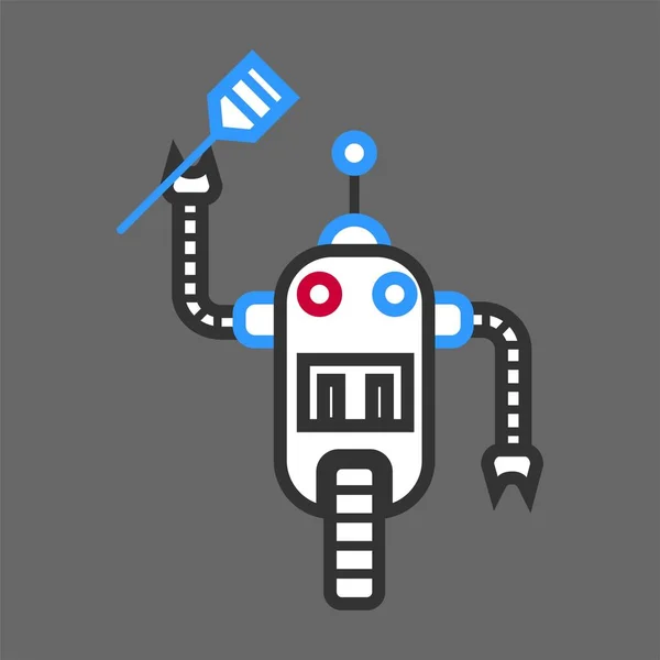 Robot machine fornuis — Stockvector