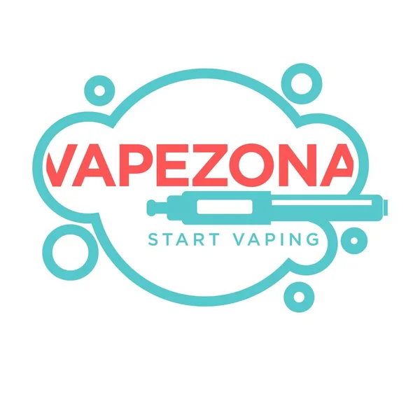 Vapezone start vaping logo — Stockvector