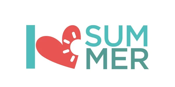 Hallo Sommerurlaub Logo — Stockvektor