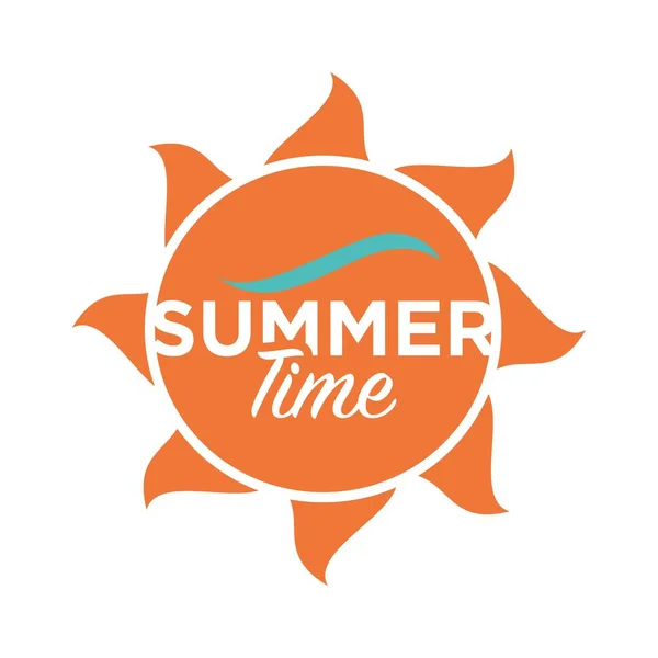 Summer time logo — Stock Vector