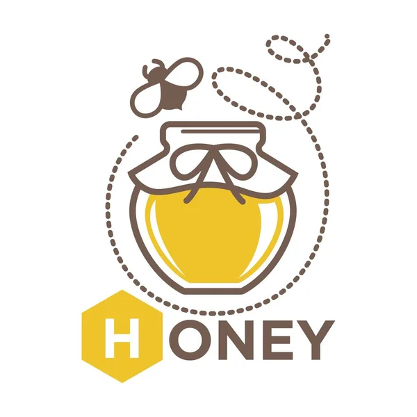 Органический сладкий мед — стоковый вектор