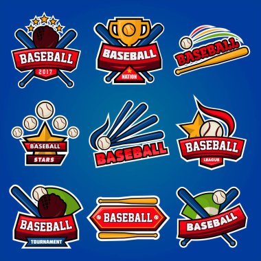 Beyzbol Logotype aletleri posteri ile 