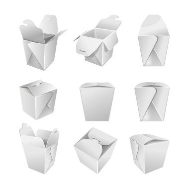 Boş kağıt poşet ambalaj