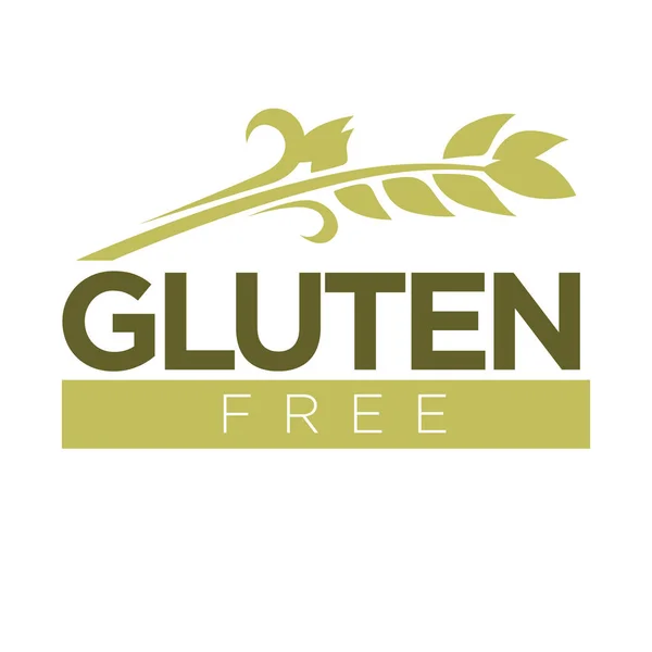 Glutenfrei in Getreidekörnern Logo — Stockvektor