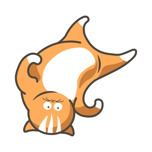 Tecknad katt illustration — Stock vektor