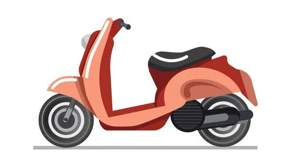 Scooter ou veículo de motocicleta — Vetor de Stock