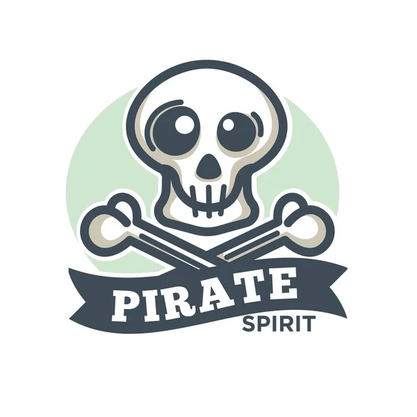 Pirate flat icon — Stock Vector