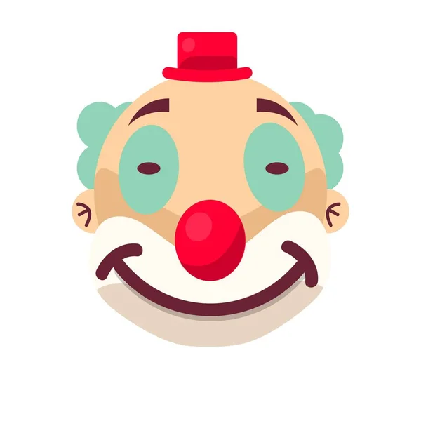 Clown faccia sorridere — Vettoriale Stock