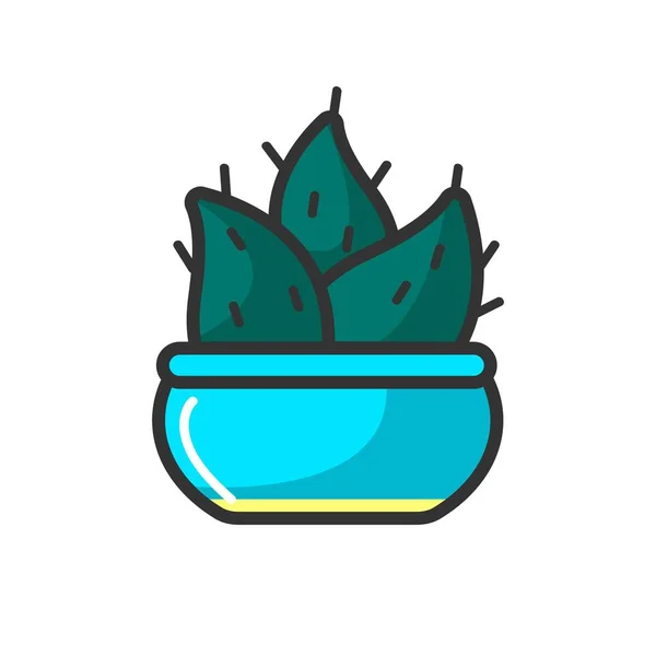 Niedlicher kleiner Kaktus — Stockvektor