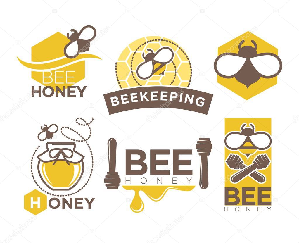 Beekeeping and honey symbols