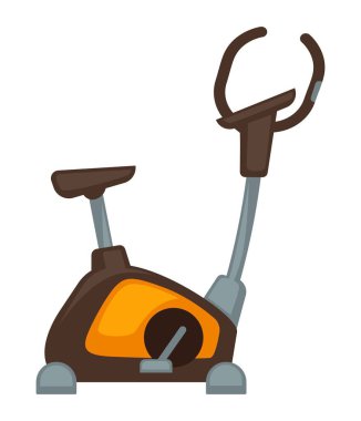 Exercycle üzerinde beyaz izole