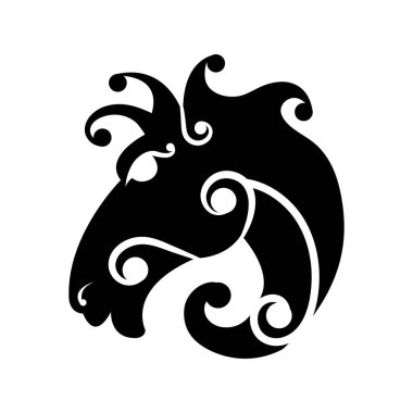 Peri dövme at başı tarz