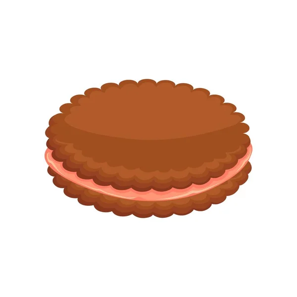 Γλυκό μπισκότο με γέμιση — Διανυσματικό Αρχείο