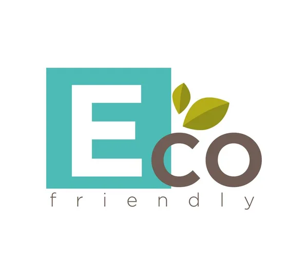 Eco vriendelijke symbool — Stockvector