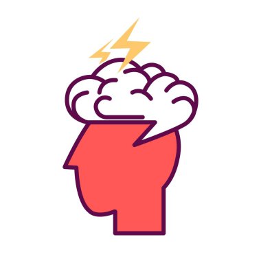 Bulut ve ışıklar ile baş