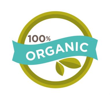 Yüz yüzde organik işareti