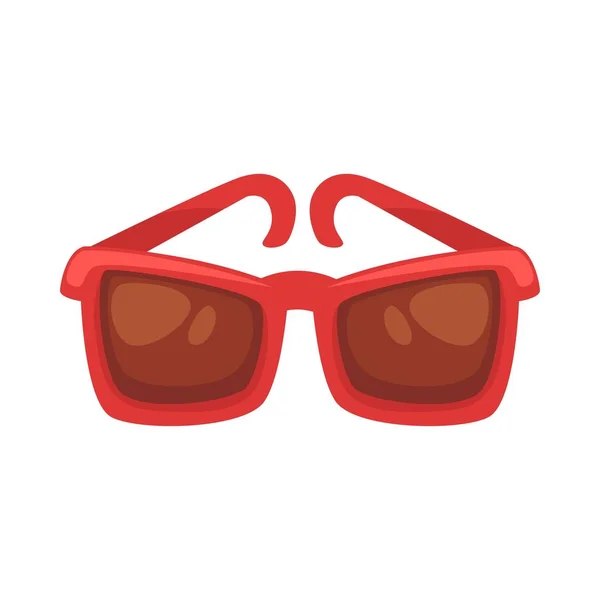 Rood gekleurde zonnebril — Stockvector