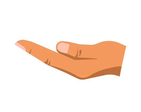 Mendier la main de la personne — Image vectorielle