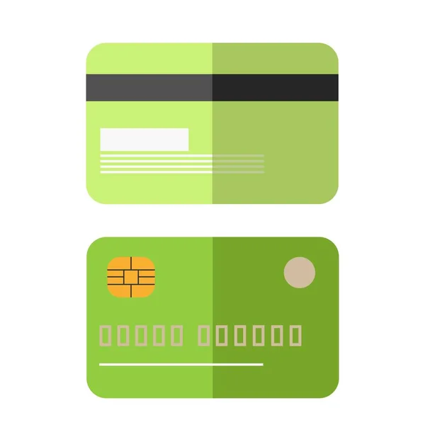Две стороны зеленого кредита — стоковый вектор