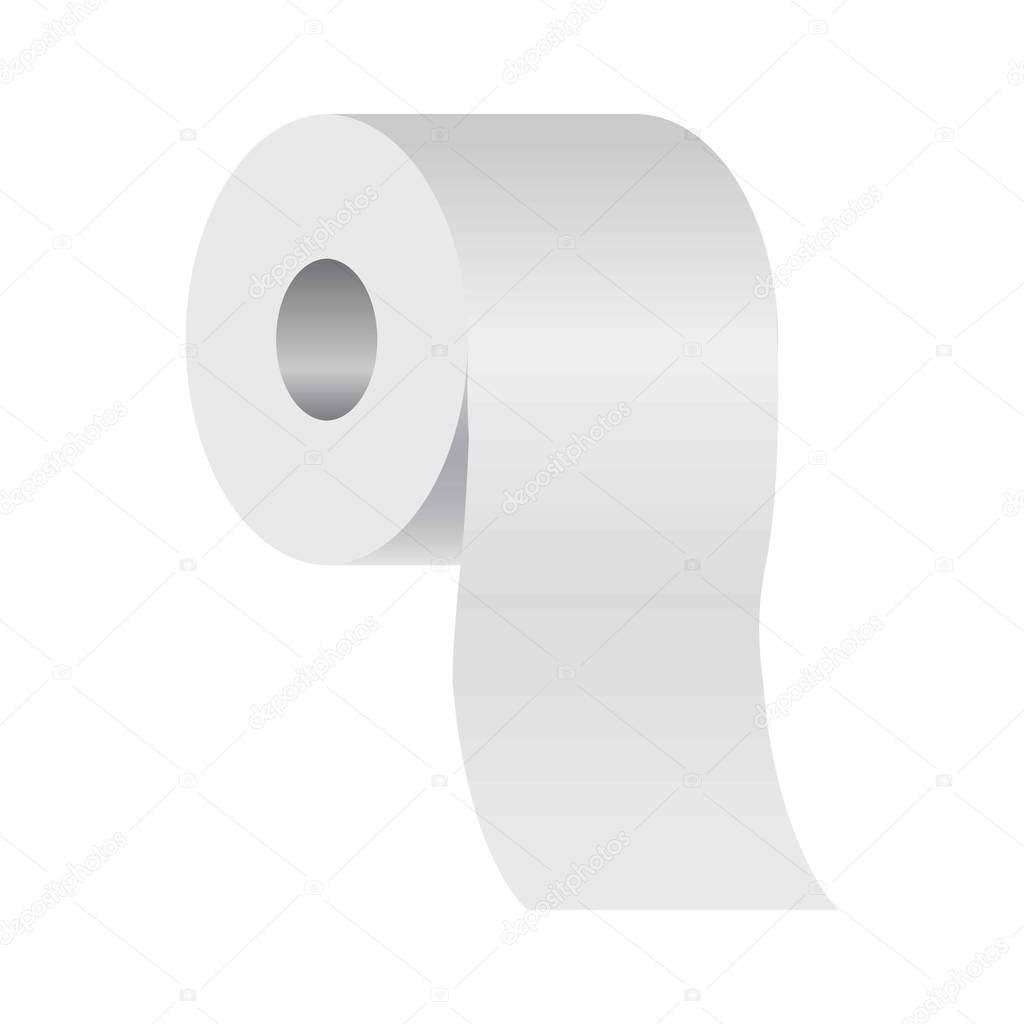 Illustration of toilet paper