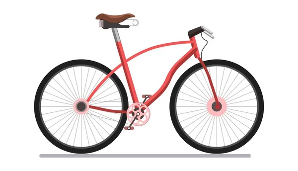 도시 자전거 페달 또는 스포츠 차량 벡터 고립 된 평면 아이콘 — 스톡 벡터