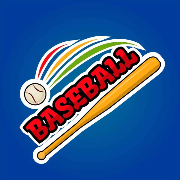 Diseño del logo de béisbol — Vector de stock