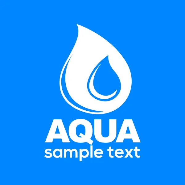Aqua drop znamení — Stockový vektor